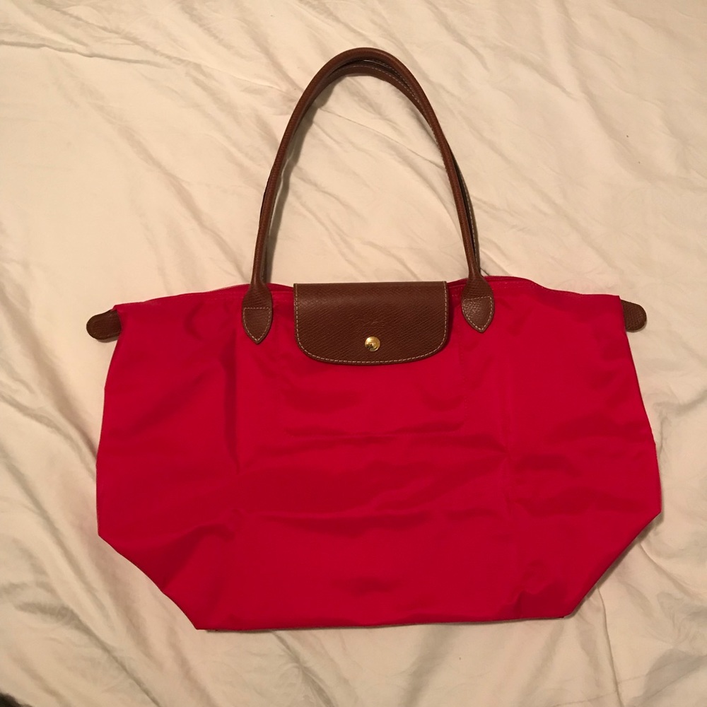 LongChamp Red Tote Bag
